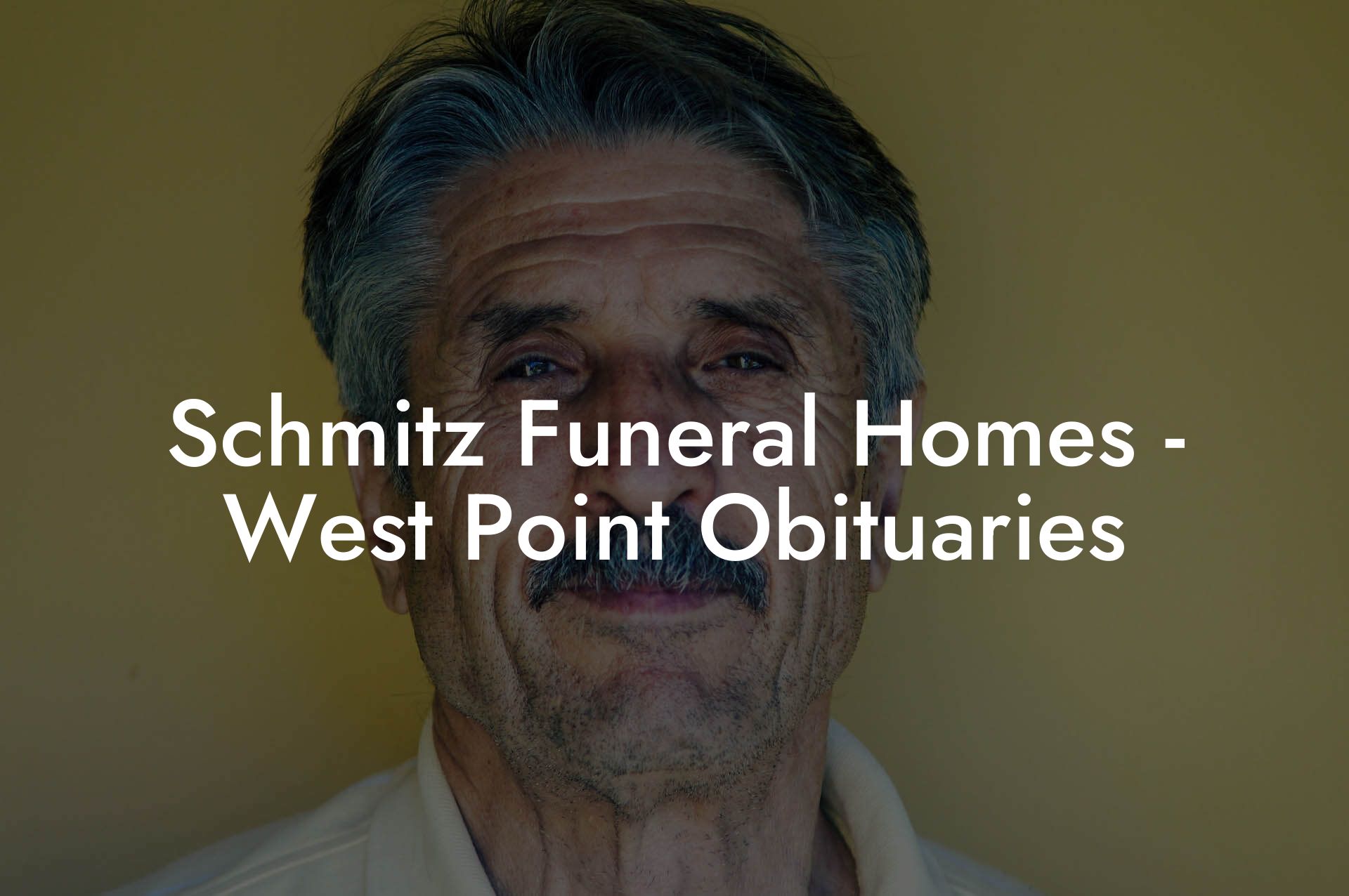 Schmitz Funeral Homes - West Point Obituaries