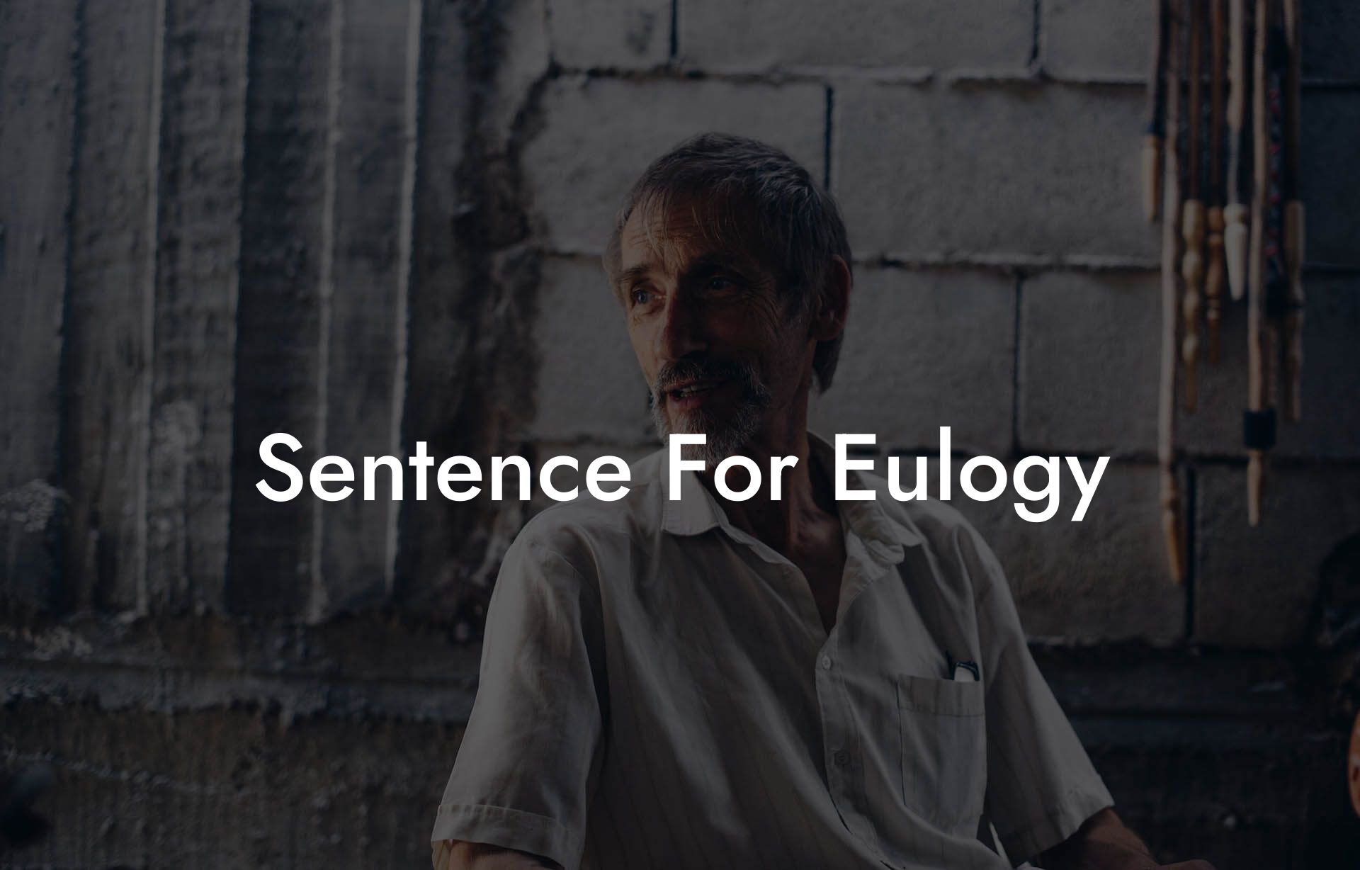 Sentence For Eulogy