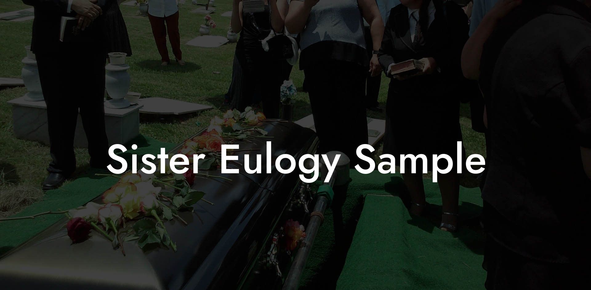 Sister Eulogy Sample