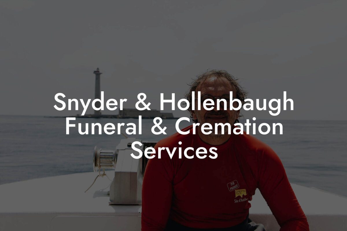 Snyder & Hollenbaugh Funeral & Cremation Services