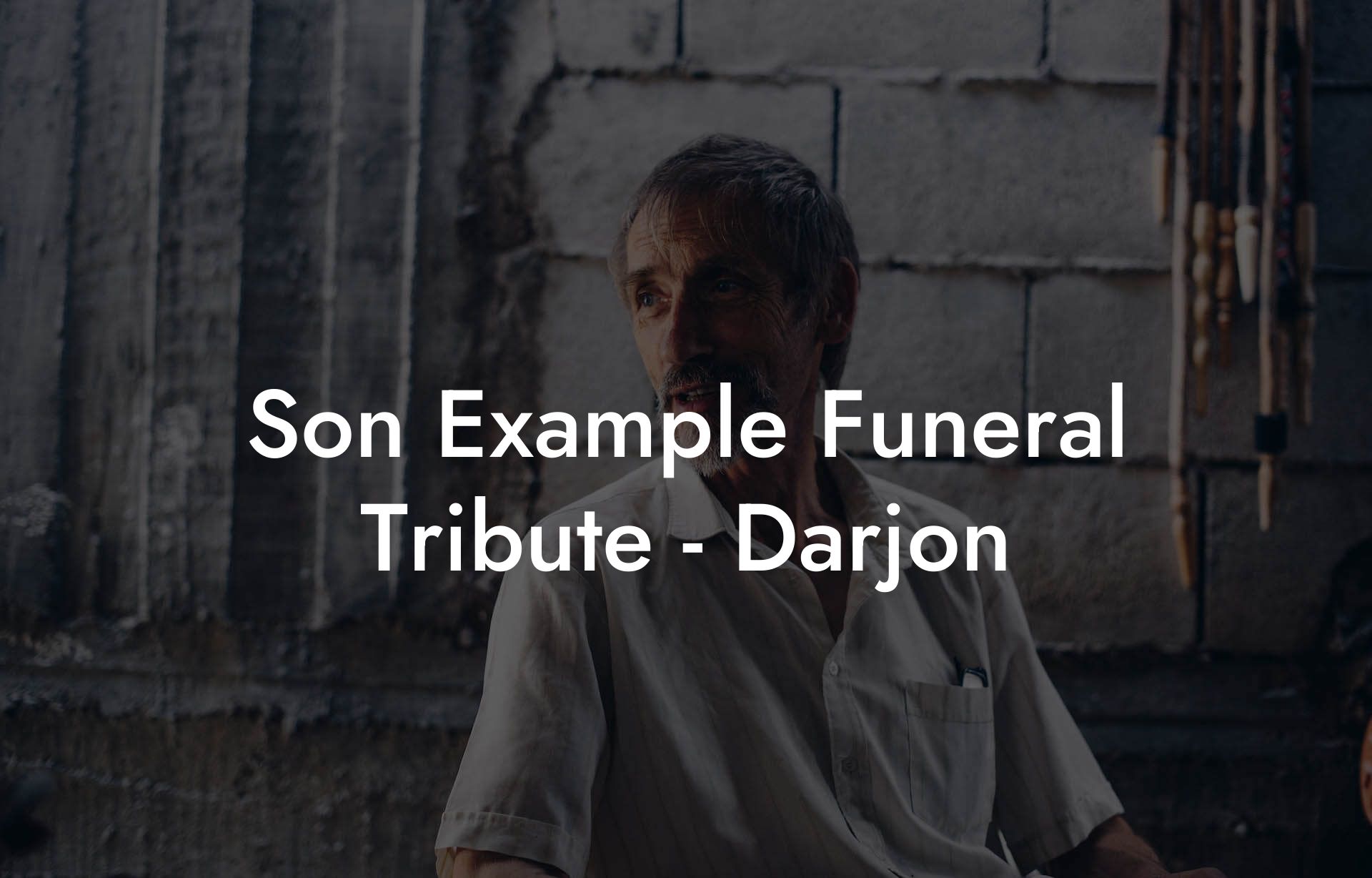 Son Example Funeral Tribute - Darjon