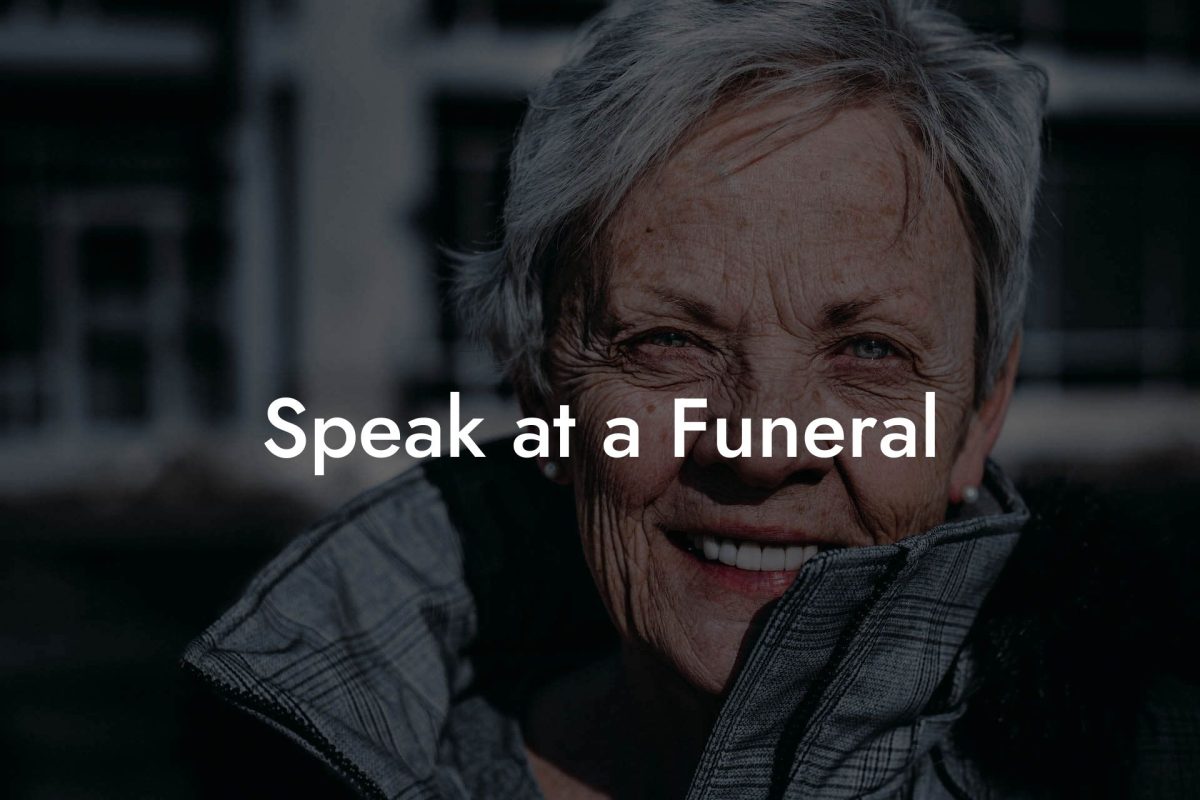 Speak at a Funeral