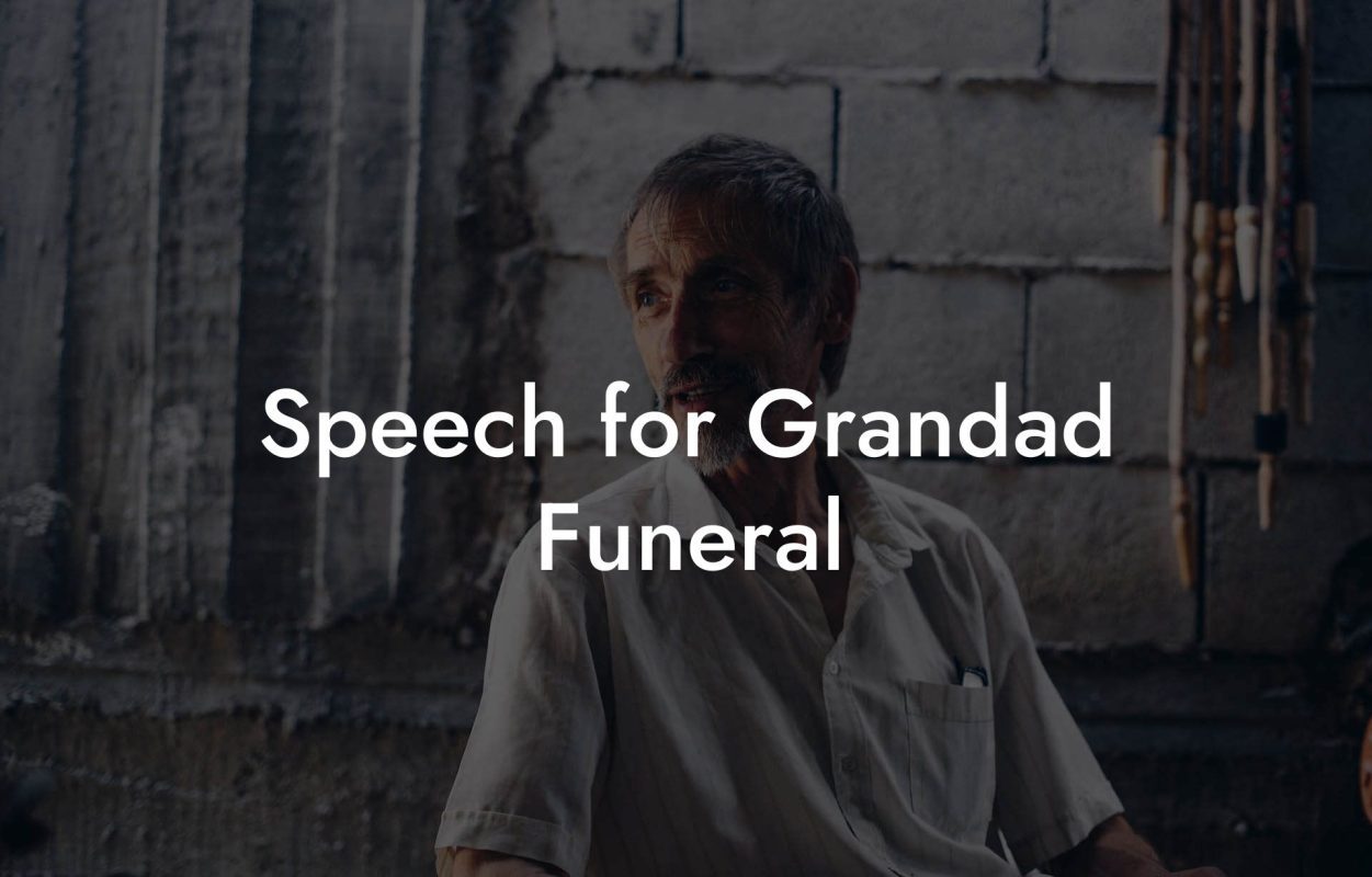 Speech for Grandad Funeral