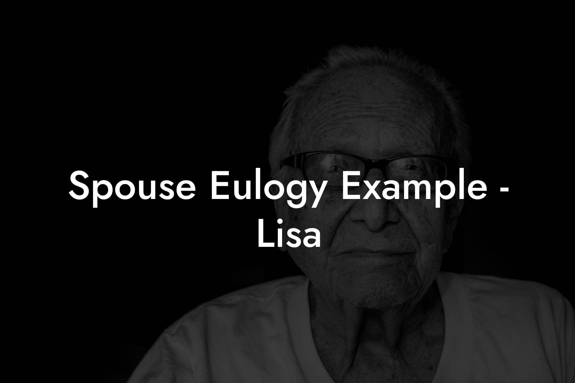 Spouse Eulogy Example   Lisa