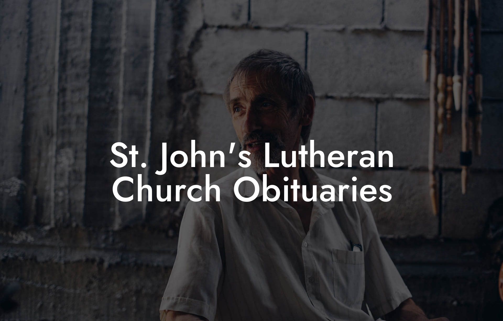 St. John's Lutheran Church Obituaries