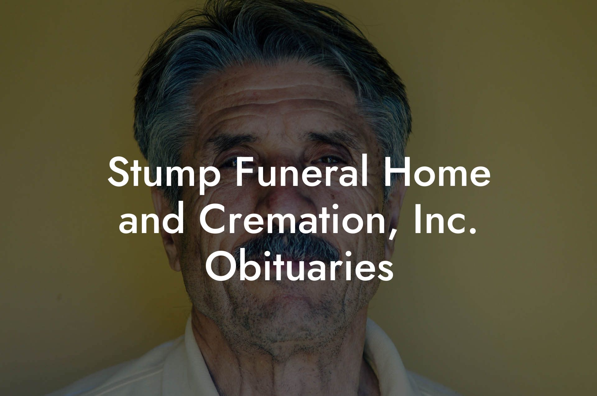 Stump Funeral Home and Cremation, Inc. Obituaries Eulogy Assistant