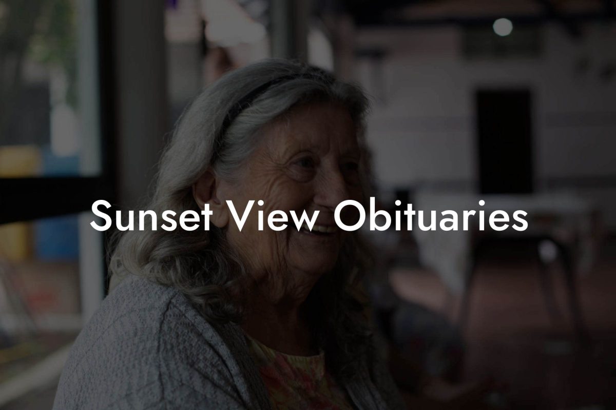 Sunset View Obituaries