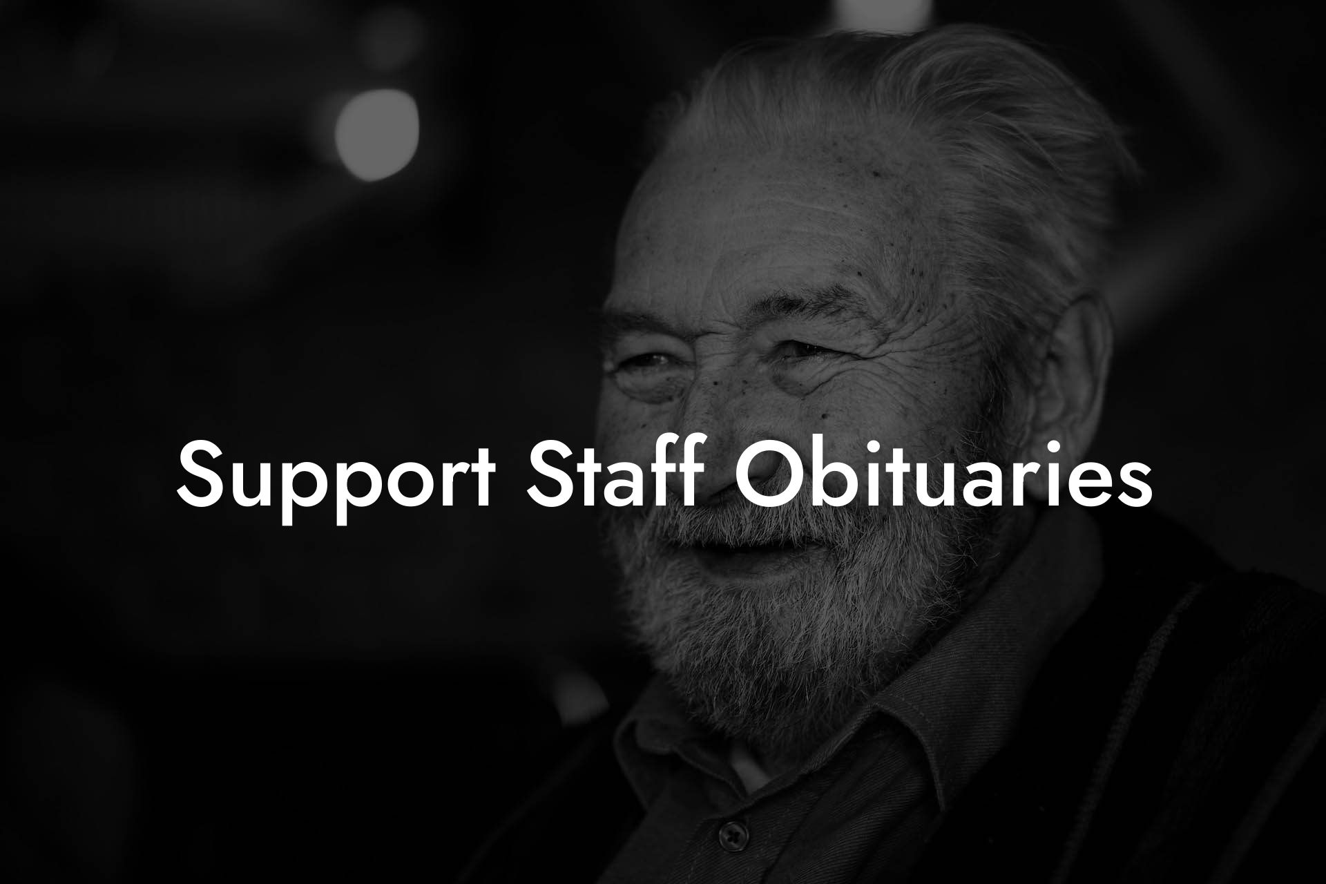 Support Staff Obituaries
