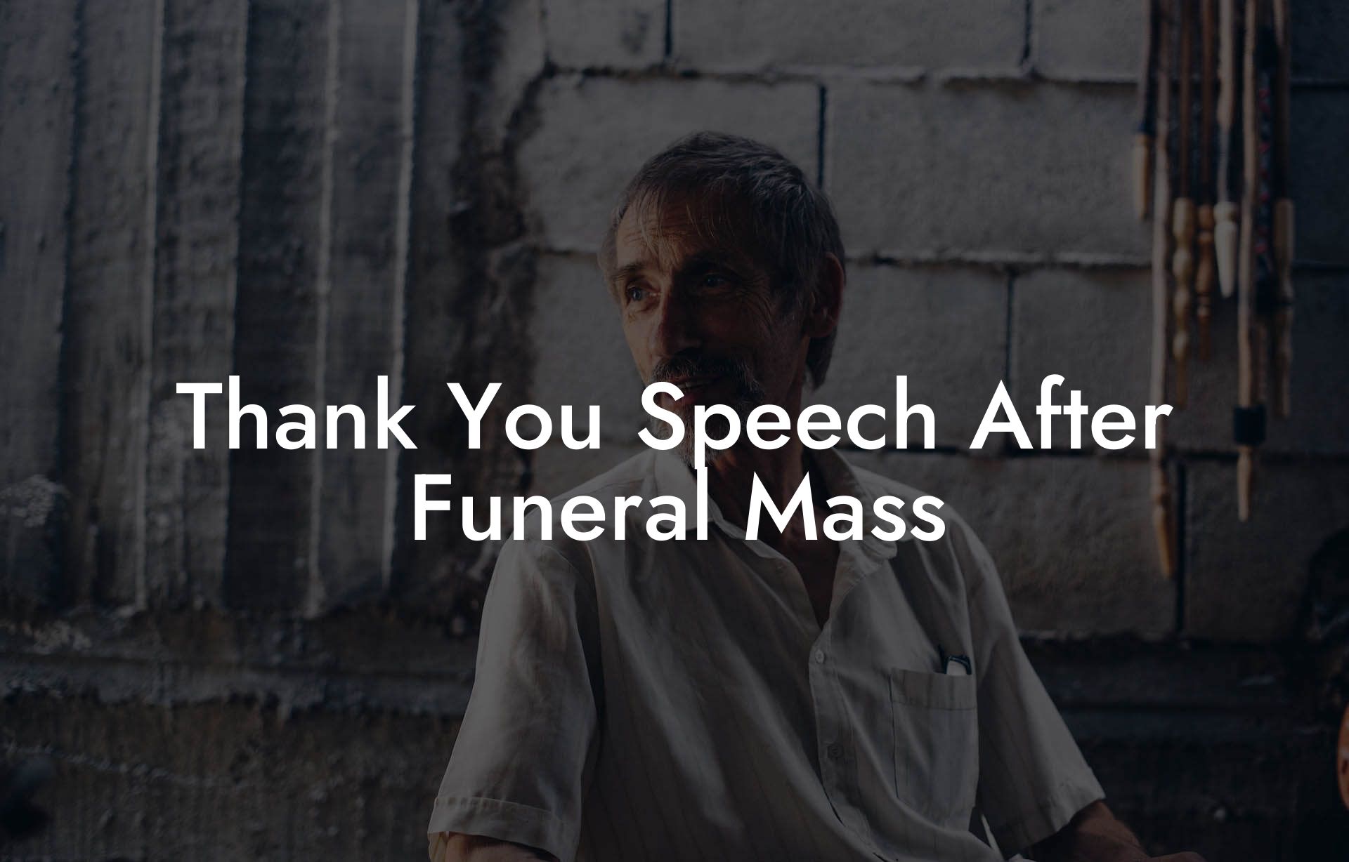 Thank You Speech After Funeral Mass