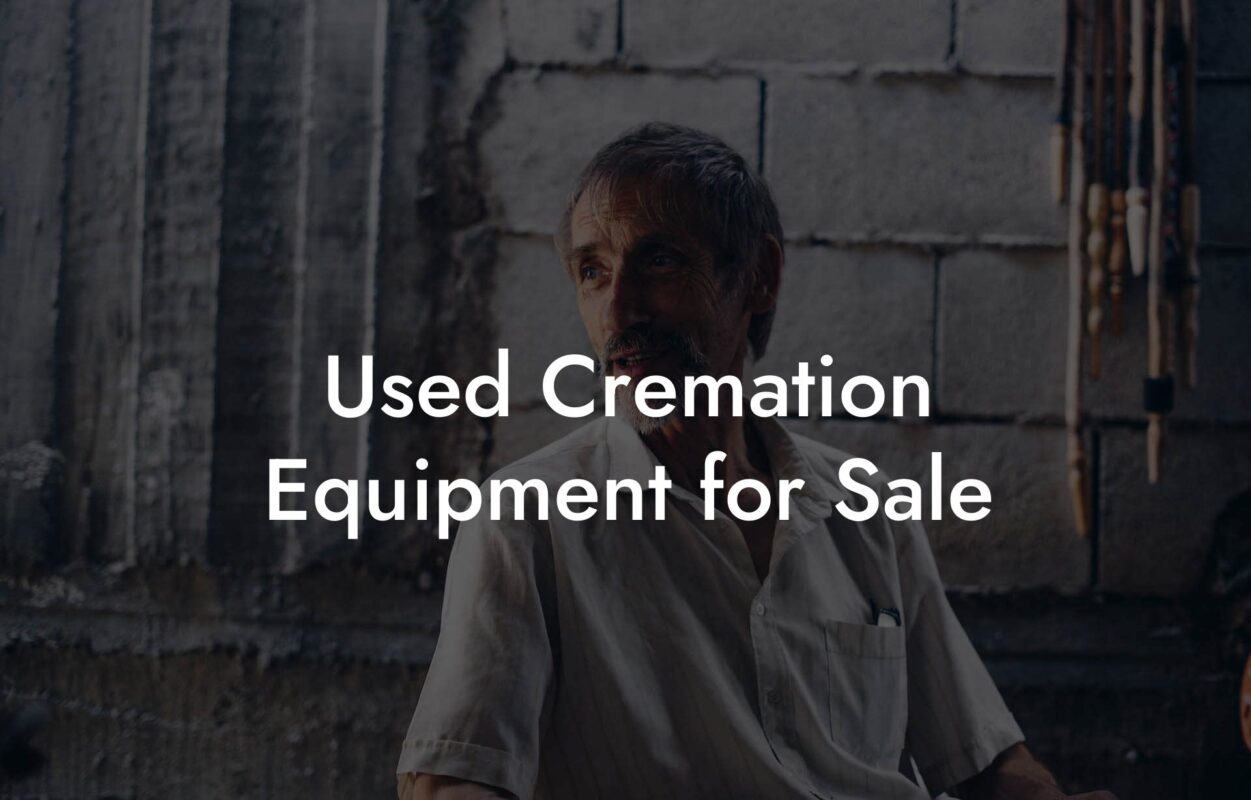 Used Cremation Equipment for Sale