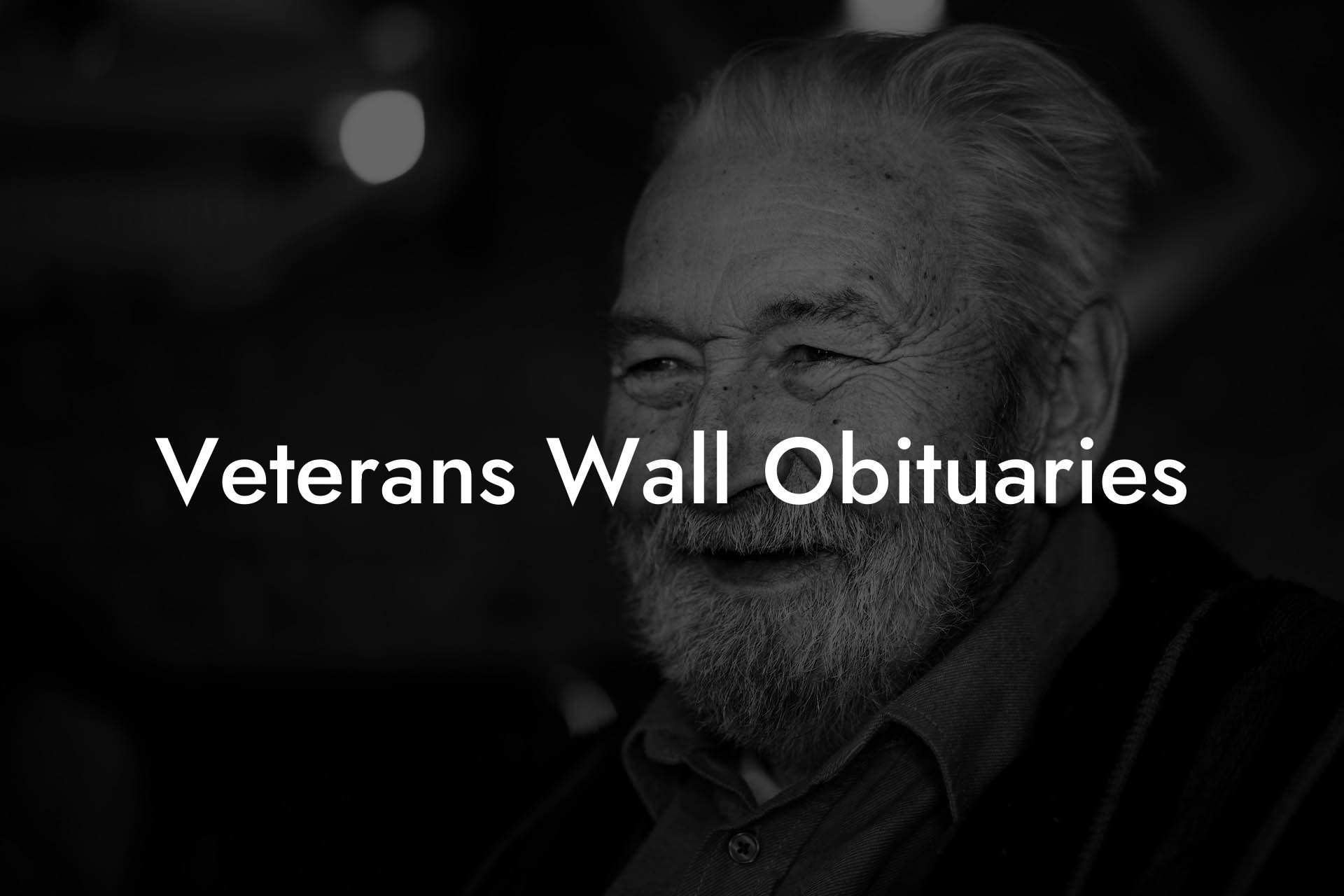 Veterans Wall Obituaries