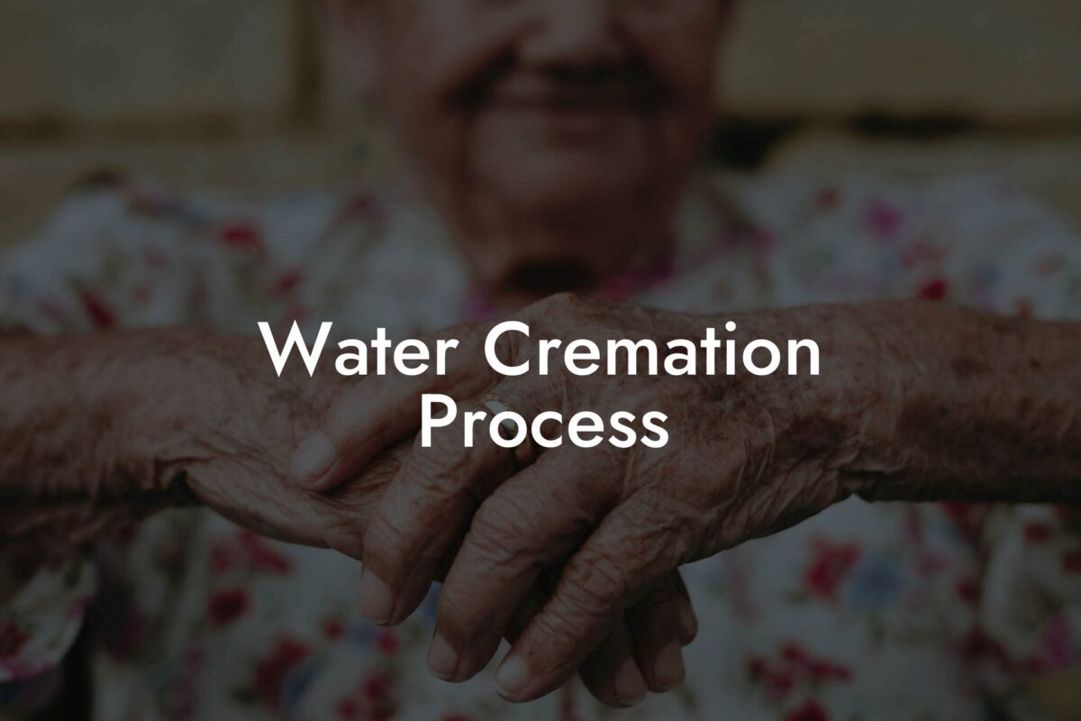 Water Cremation Process