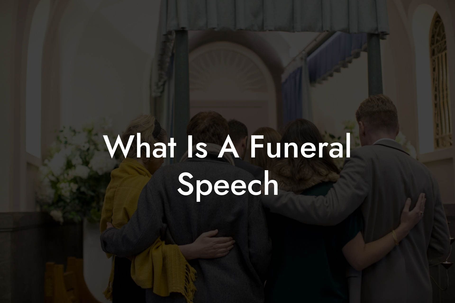 What Is A Funeral Speech