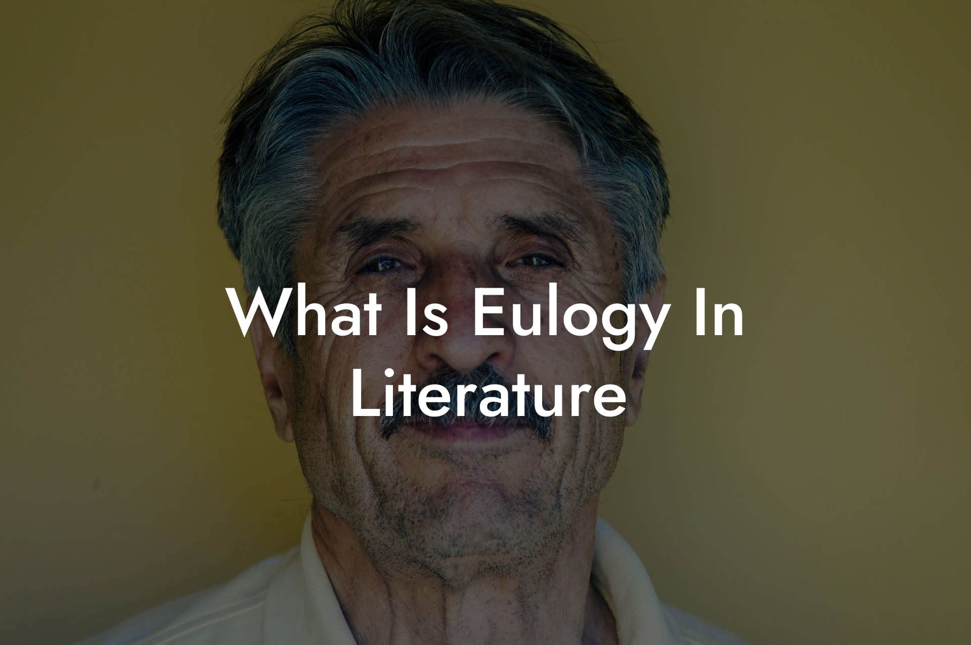 What Is Eulogy In Literature