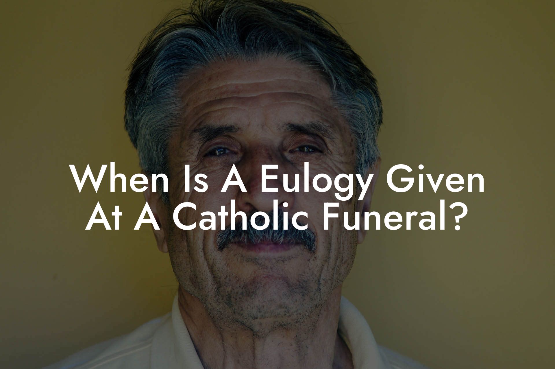 When Is A Eulogy Given At A Catholic Funeral?