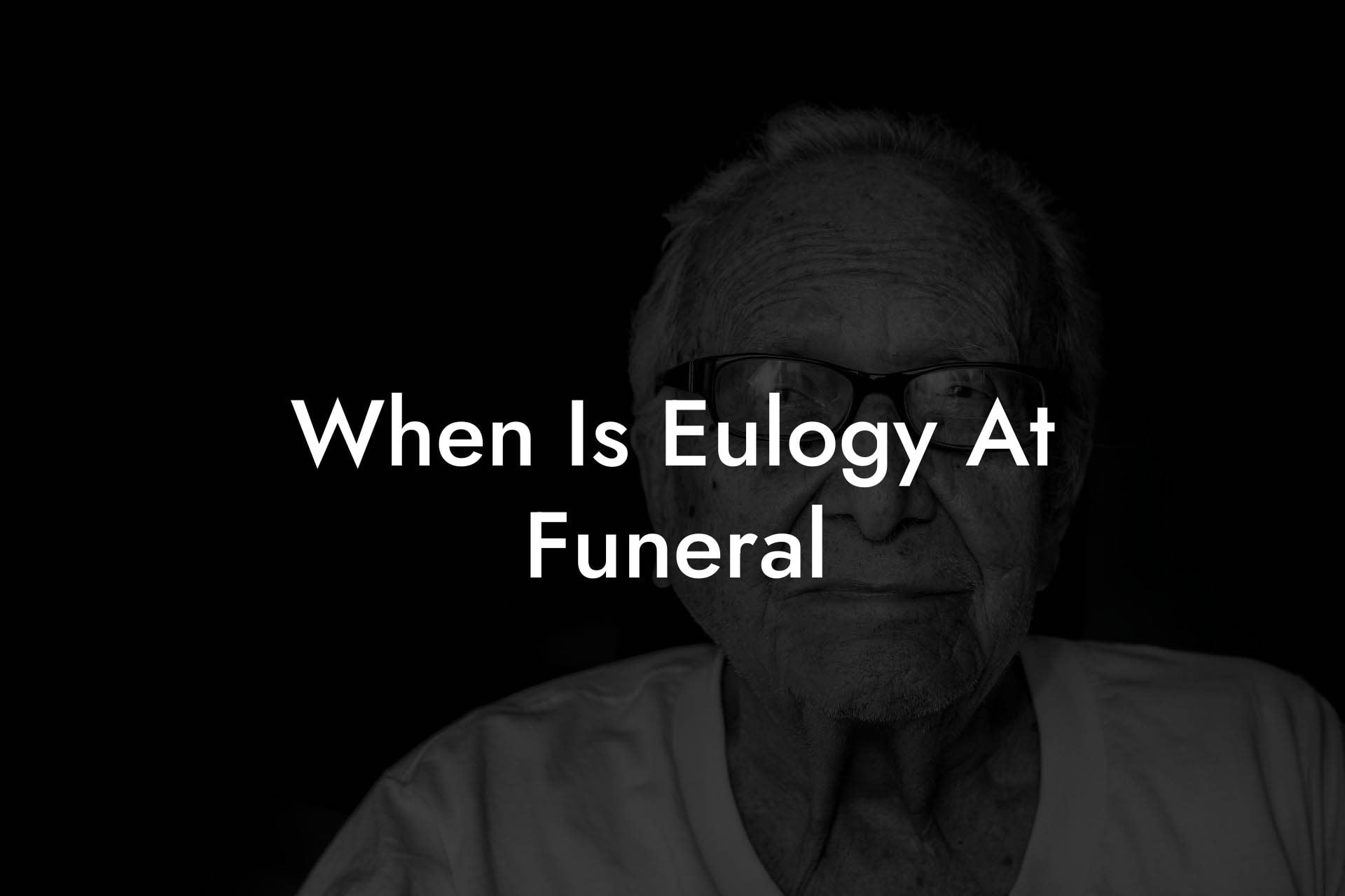 When Is Eulogy At Funeral