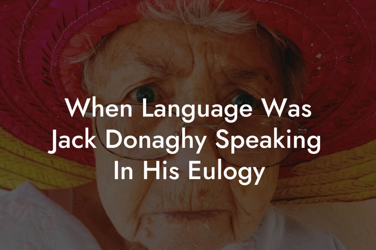 When Language Was Jack Donaghy Speaking In His Eulogy