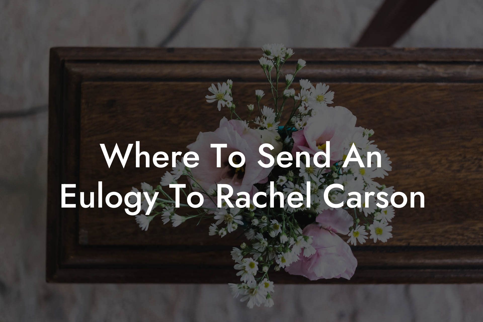 Where To Send An Eulogy To Rachel Carson