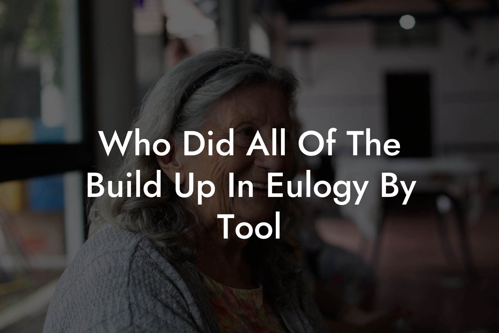 Who Did All Of The Build Up In Eulogy By Tool