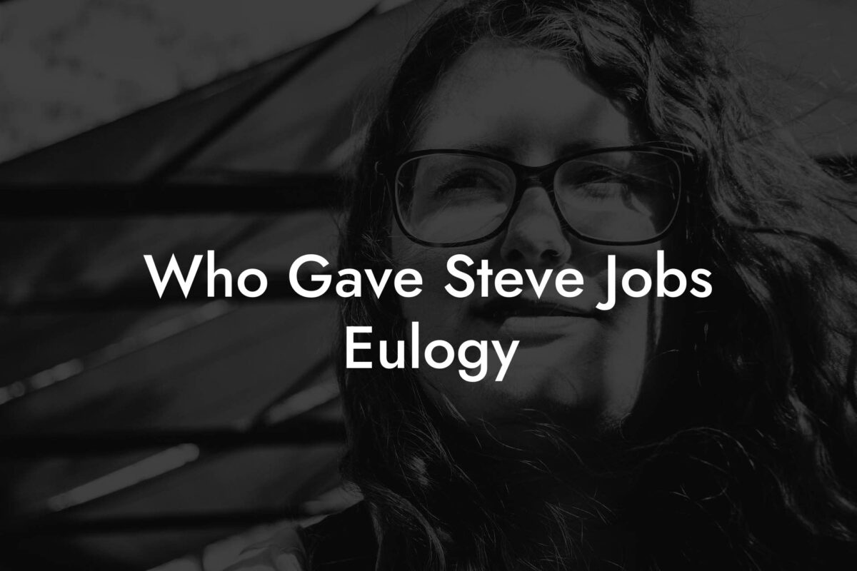 Who Gave Steve Jobs Eulogy