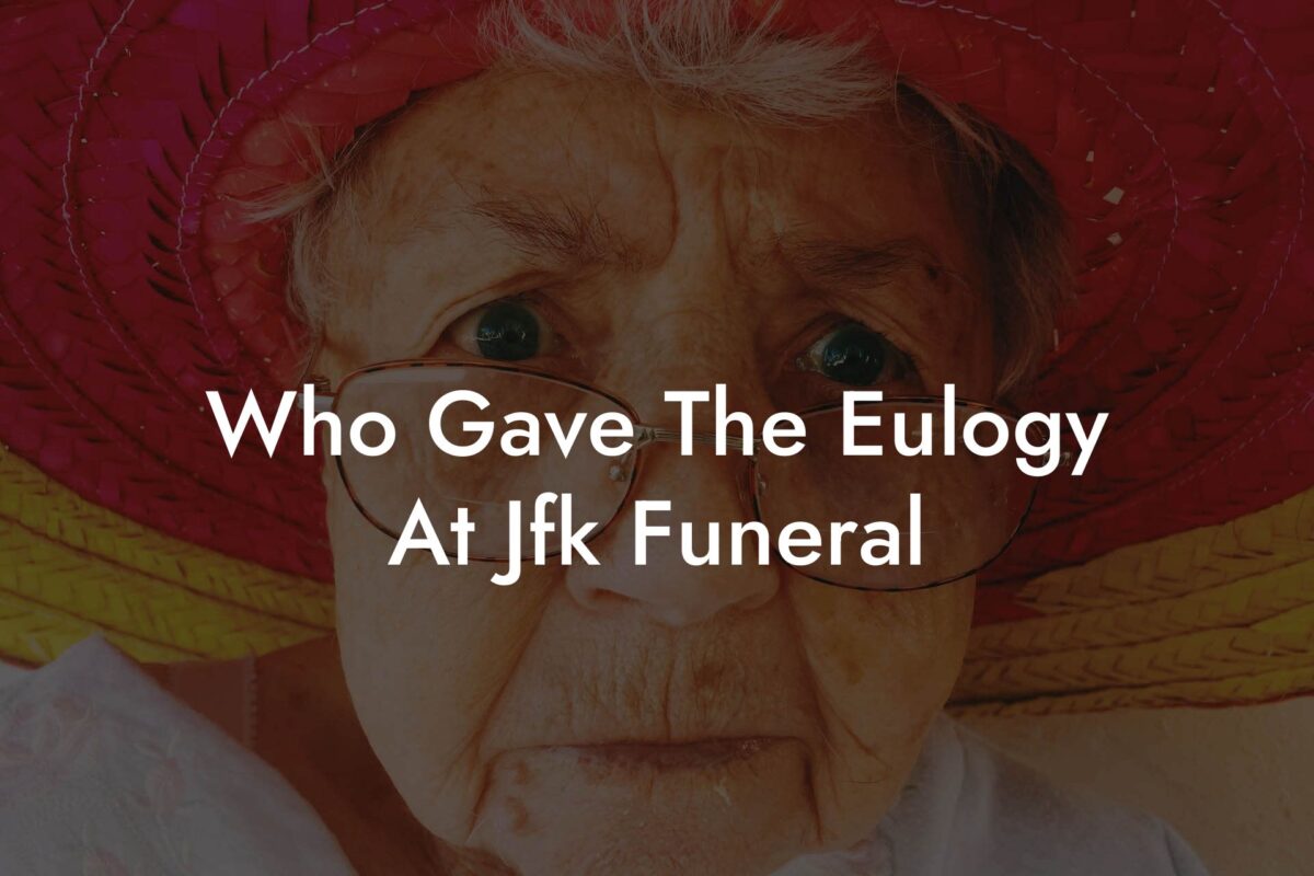 Who Gave The Eulogy At Jfk Funeral