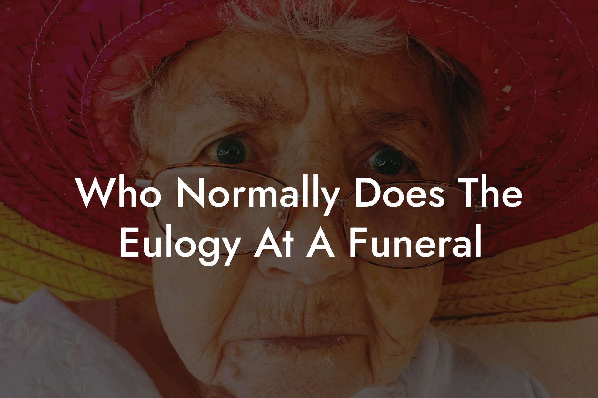 Who Normally Does The Eulogy At A Funeral