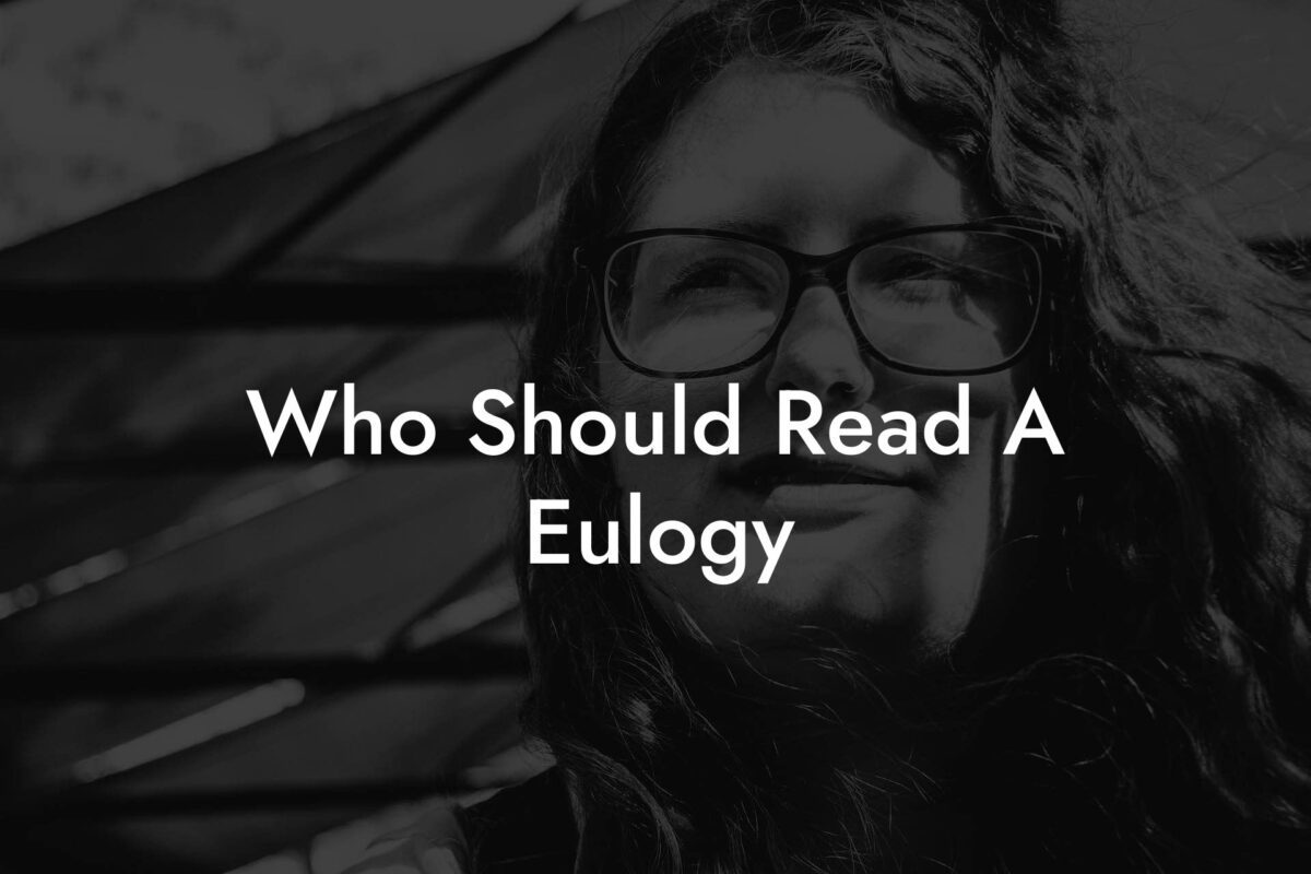 Who Should Read A Eulogy