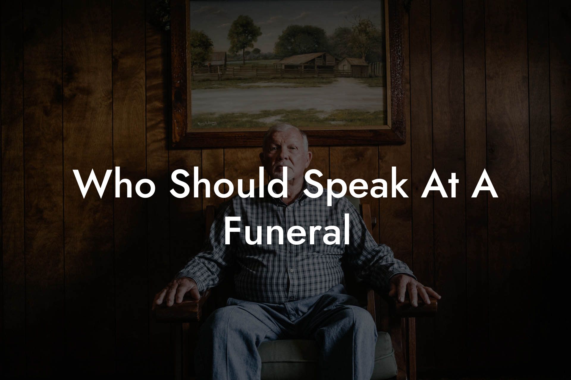 Who Should Speak At A Funeral