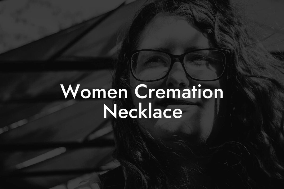 Women Cremation Necklace