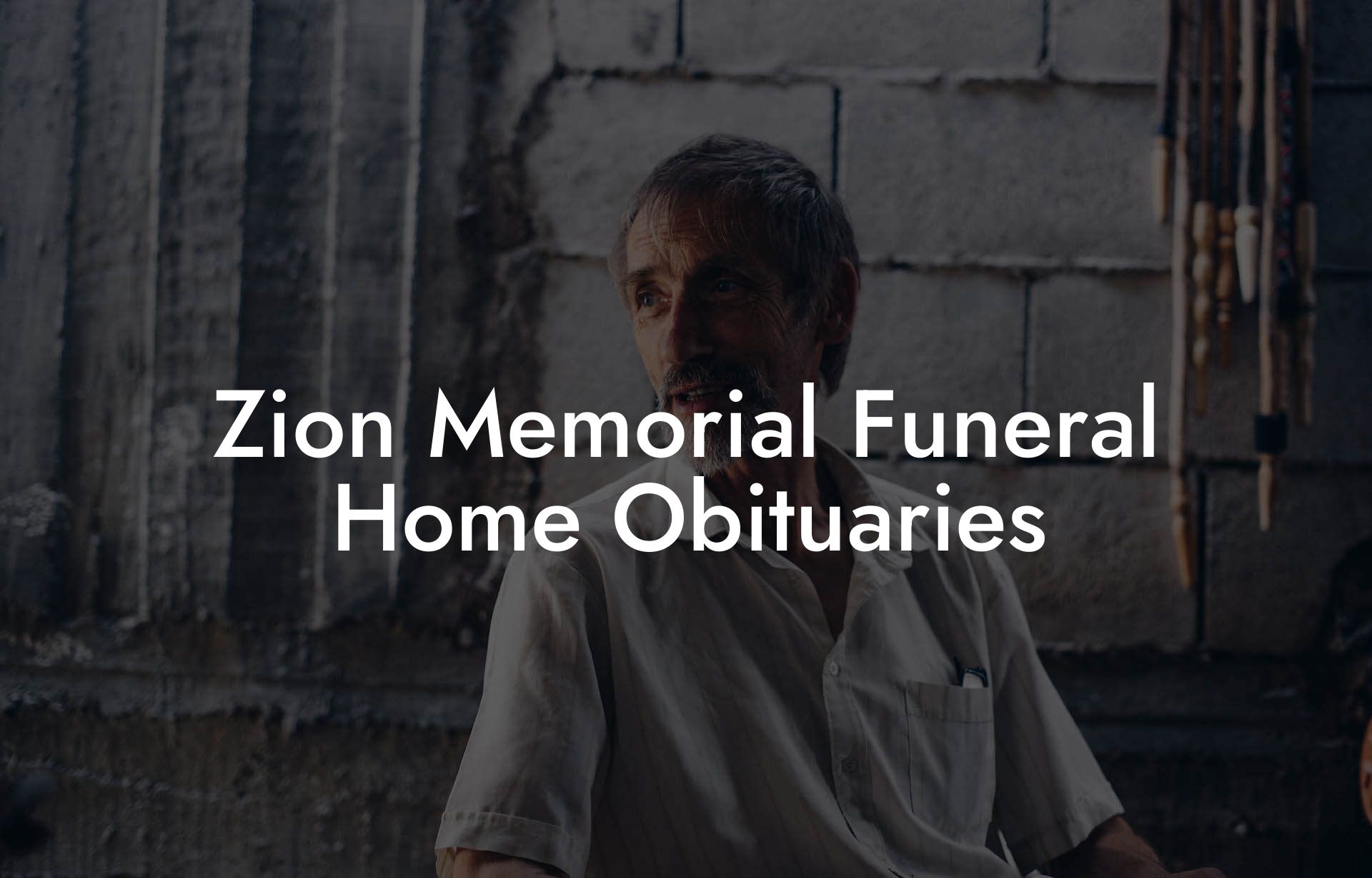 Zion Memorial Funeral Home Obituaries